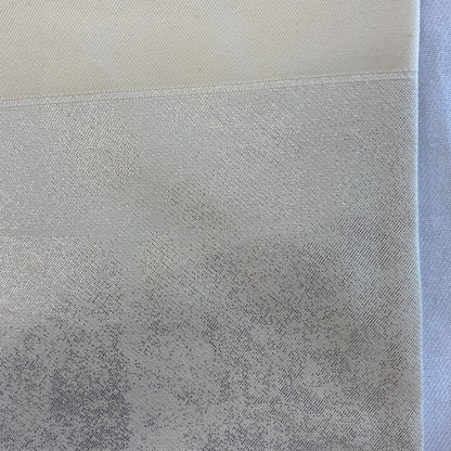 Japanese Vintage Kimono Nagoya Obi Polyester Silver Traditional Drit 144x 11 in3