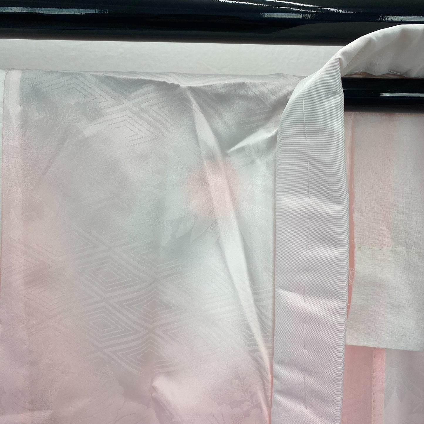 Japanese Vintage Kimono Juban Polyester Pink Drit Traditional Length 52 in5