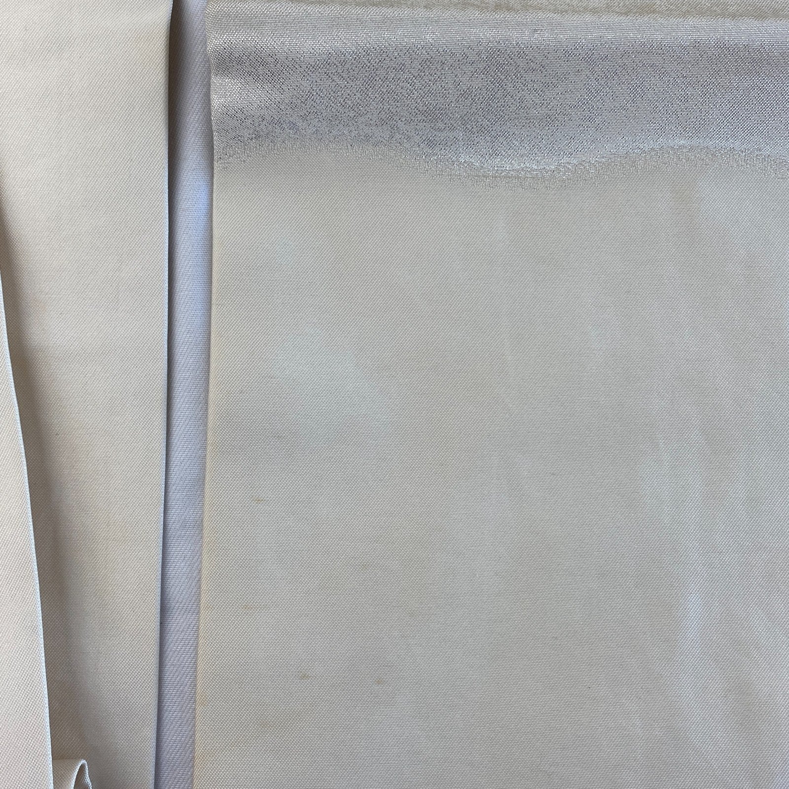 Japanese Vintage Kimono Nagoya Obi Polyester Silver Traditional Drit 144x 11 in6