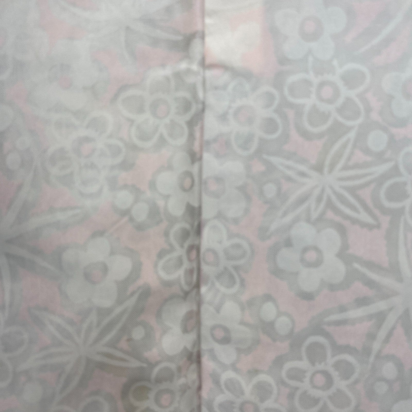 Japanese Vintage Kimono Haori Jacket Silk Gray Oshima Traditional Authentic 33in8