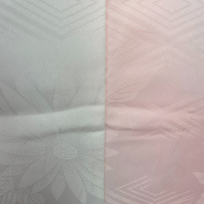 Japanese Vintage Kimono Juban Polyester Pink Drit Traditional Length 52 in19