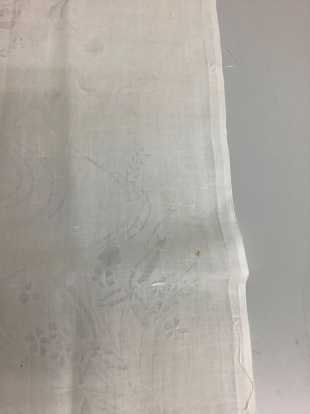 Japanese Vintage Kimono Fabric cloth Boro linen fabric White scrub dirt 57x12in14