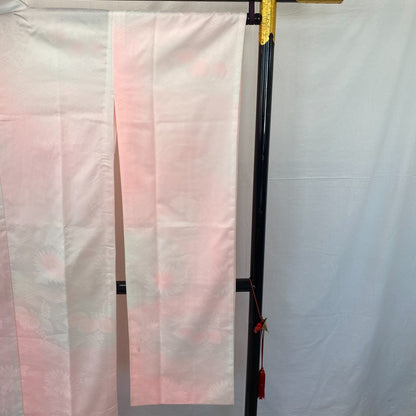 Japanese Vintage Kimono Juban Polyester Pink Drit Traditional Length 52 in18