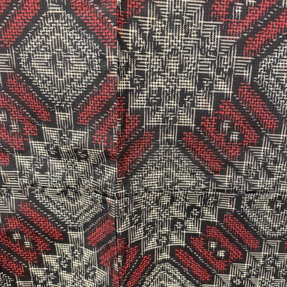 Japanese Vintage Kimono Silk Gray Oshima Traditional Authentic Length 59in19