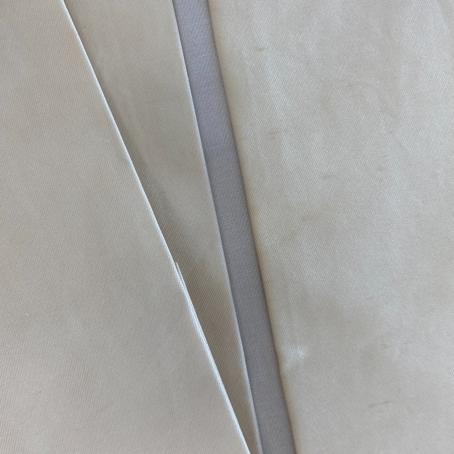 Japanese Vintage Kimono Nagoya Obi Polyester Silver Traditional Drit 144x 11 in17