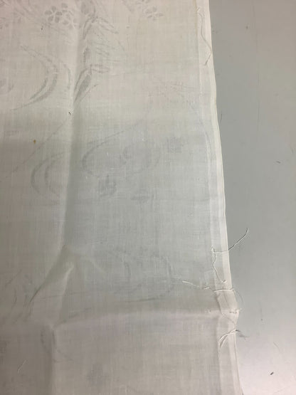 Japanese Vintage Kimono Fabric cloth Boro linen fabric White scrub dirt 57x12in10