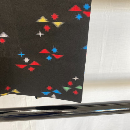 Japanese Vintage Kimono Haori Jacket Cotton Black Traditional Authentic 28 in21