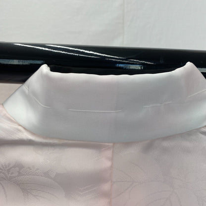 Japanese Vintage Kimono Juban Polyester Pink Drit Traditional Length 52 in14