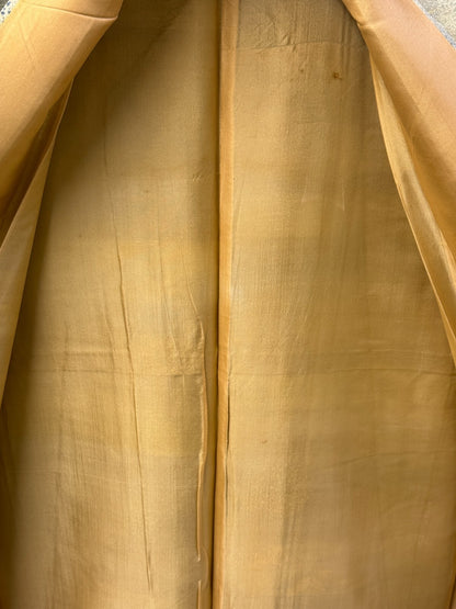 Japanese Vintage Kimono Silk Green Tsumugi Expensive Tradition Heigh 60.23in19