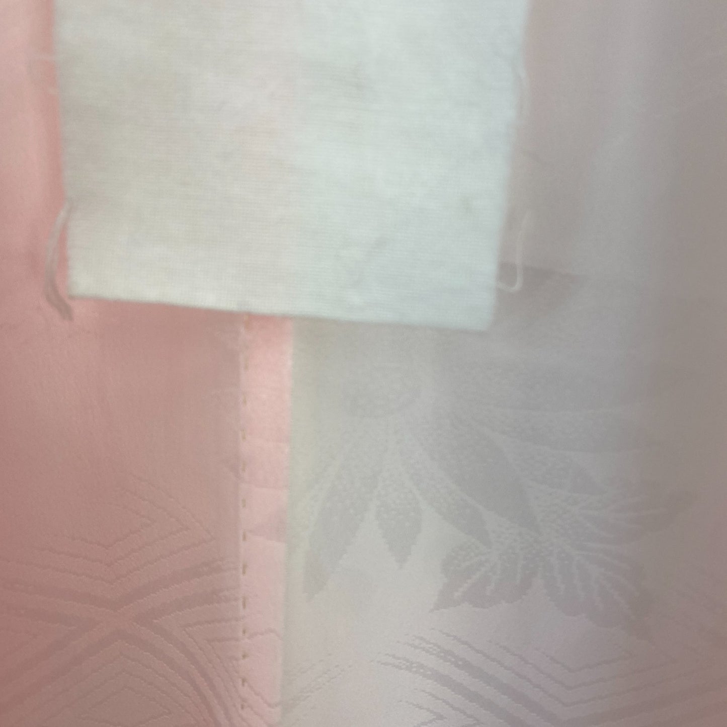 Japanese Vintage Kimono Juban Polyester Pink Drit Traditional Length 52 in8