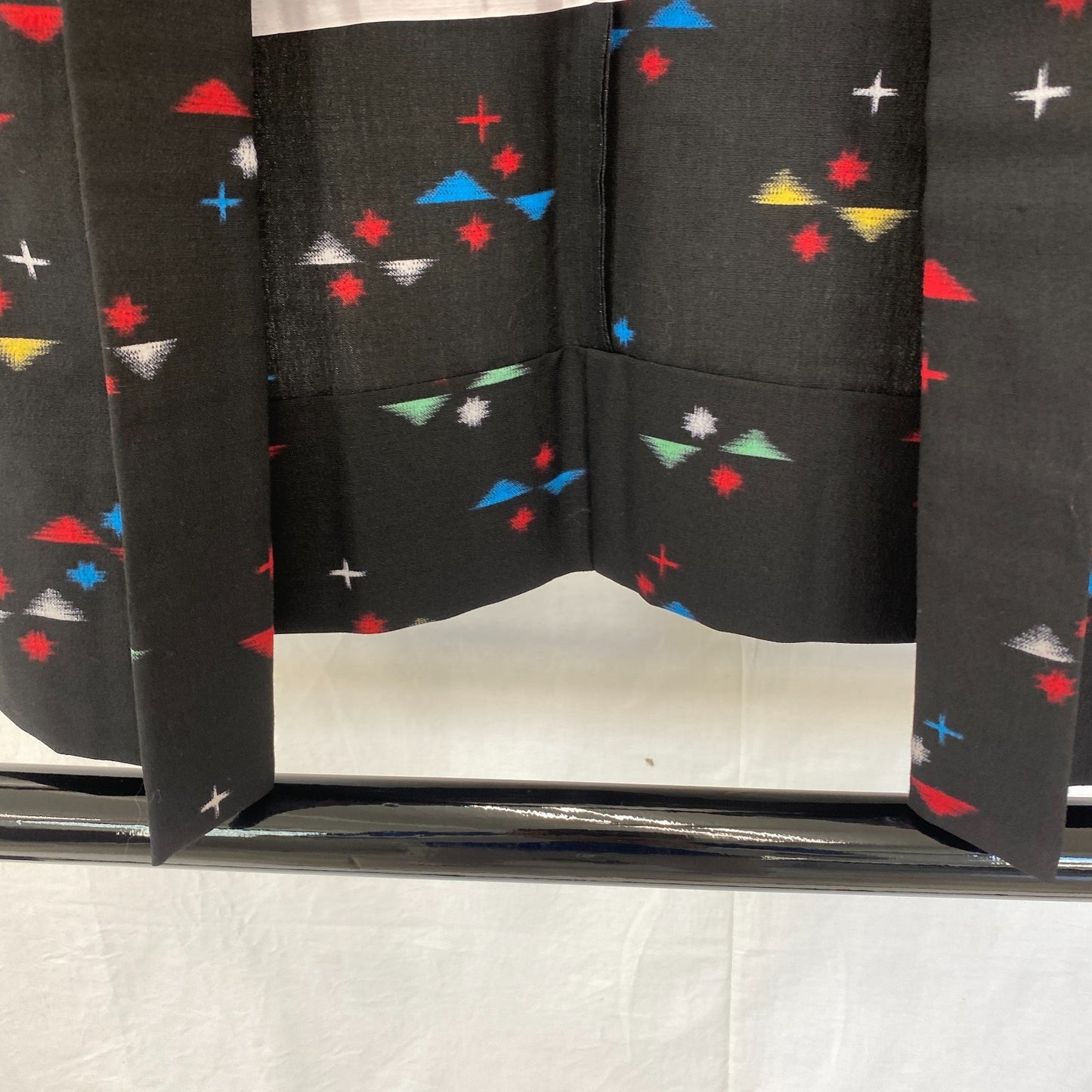 Japanese Vintage Kimono Haori Jacket Cotton Black Traditional Authentic 28 in10